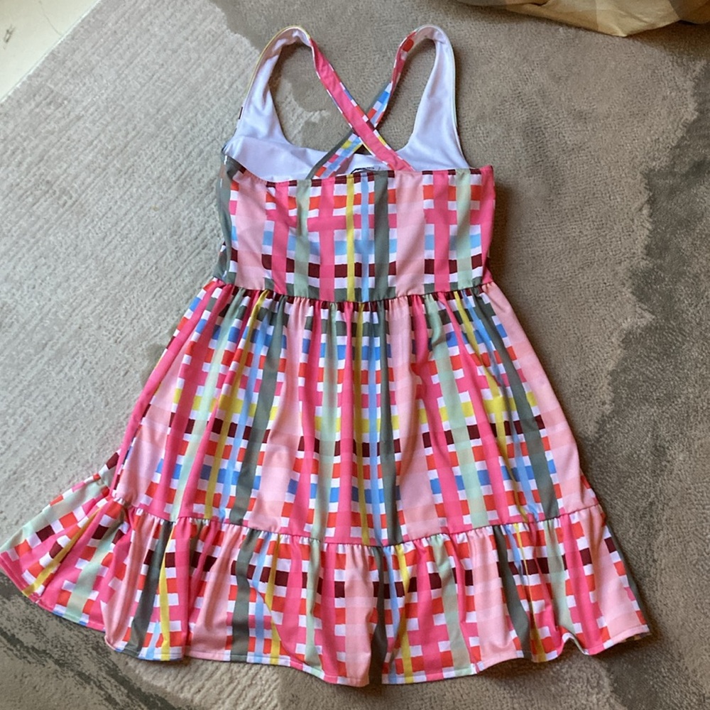 Crosby picnic plaid pickleball, tennis, pool dress - Picture 4 of 11